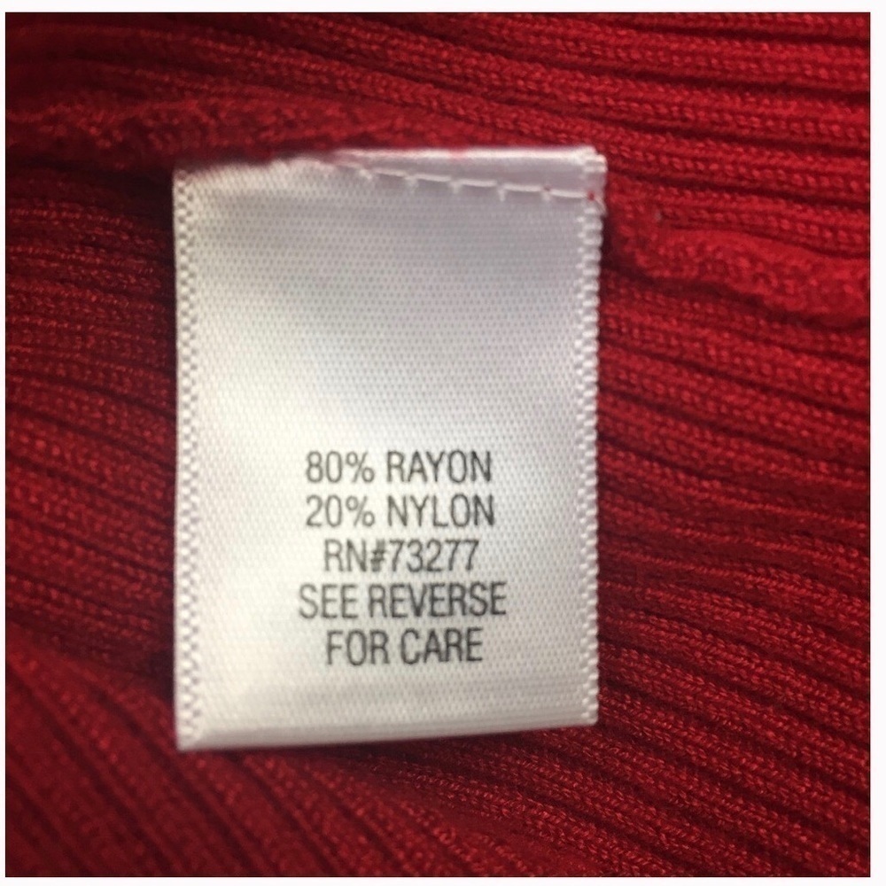 Croft and Barrow Knit Top Scoop Neck Red M - Picture 5 of 6